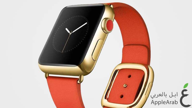 ساعة Apple Watch Edition حمراء
