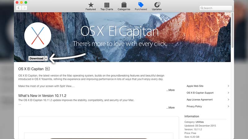 تحميل ماك OS X El Capitan