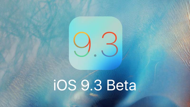 تحديث iOS 9.3 بيتا
