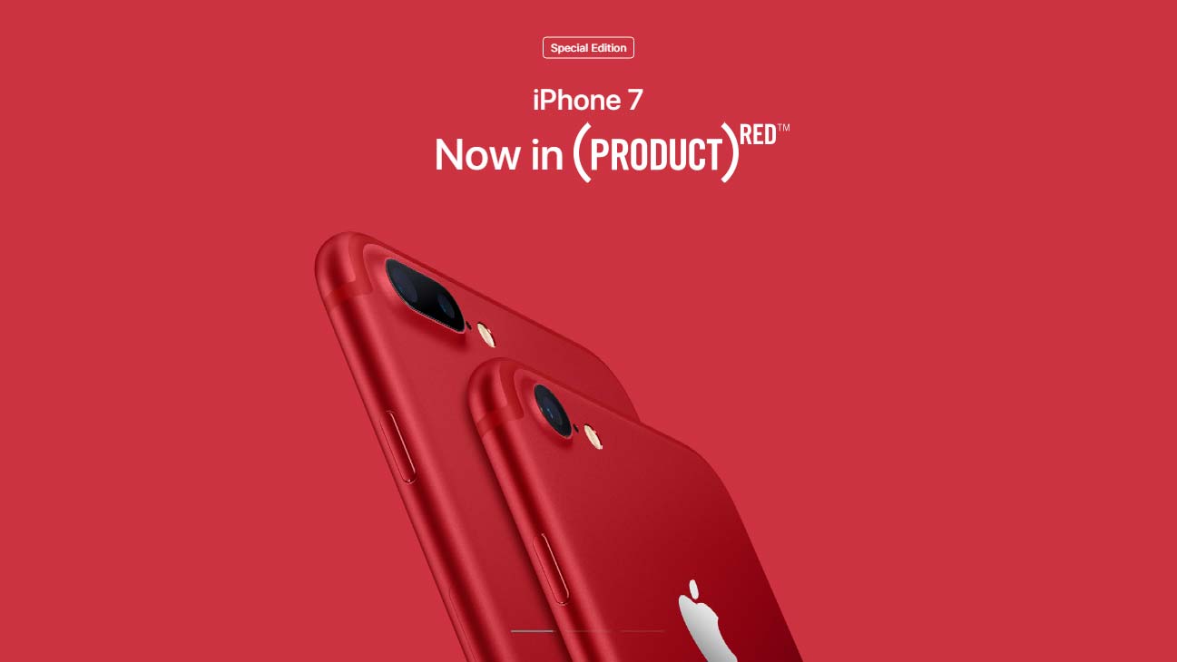ايفون 7 باللون الأحمر