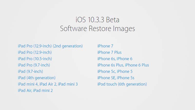 تحميل iOS 10.3.3 بيتا
